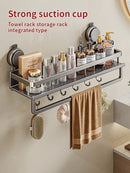 Estante de Baño con Ventosa Sin Taladro de Aluminio Organizador