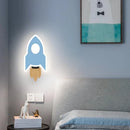 Lámpara LED de Pared Cohete para Habitación Infantil