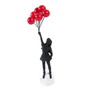 Banksy lanzador de flores | Figura de resina para interior
