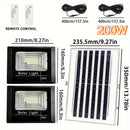 Luz LED solar 400W | 2 cabezales
