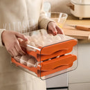 ispensador de huevos enrollable | Estante automático para heladera organizador