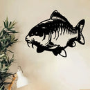 Cuadro Mural Metal Pez Carpa Resistente al Óxido – Deco Interior y Jardín