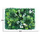Planta Artificial de 60x40cm, paisaje de pared verde, decoración de jungla para jardín y hogar, plantas falsas, paneles de pared de plástico para césped, decoración de valla de jardín