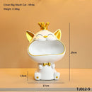 Gato de la Suerte con Corona y Portallaves – Adorno Decorativo para el Hogar