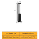 Lámpara LED cuadrada 7W | Aluminio impermeable para jardín