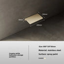 Estante de Baño Acero Inoxidable 304 Blanco Montaje en Pared