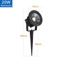 Foco LED para Jardín 5W-15W | Espiga para Césped