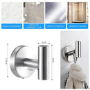 Ganchos Para Toallas De Baño Acero Inoxidable Montaje Pared