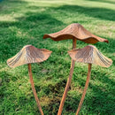 Setas oxidadas de metal | Decoración rústica para jardín y Halloween