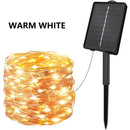 Guirnalda Luces Solares LED Impermeables 8 Modos para Jardín