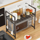 Estante para Microondas de Metal Resistente al Óxido – Organizador Cocina Encimera