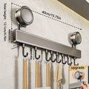 Estante metálico para baño | Organizador adhesivo sin taladro