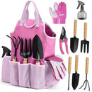 Set jardinería 9 piezas | Pala, empujador, guantes y tijeras regalo
