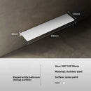 Estante de Baño Acero Inoxidable 304 Blanco Montaje en Pared