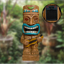 Tótem maya solar | Luz de jardín estilo Tiki Hawái
