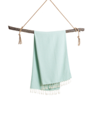 CRYSTAL Beach Towel, Turkish Hammam Towel, Spa & Sauna Towel - Mint-2