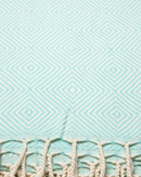 CRYSTAL Beach Towel, Turkish Hammam Towel, Spa & Sauna Towel - Mint-3