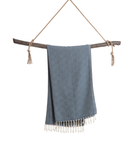 CRYSTAL Beach Towel, Turkish Hammam Towel, Spa & Sauna Towel - Blue-4