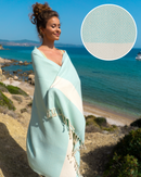 DIAMANT Hammam Towel, Beach Towel, Pestemal - Mint-0