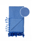 SAMOS Turkish Cotton Scarf Hammam Towel - Blue / Light Blue-2