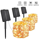 Guirnalda Luces Solares LED Impermeables 8 Modos para Jardín
