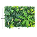 Planta Artificial de 60x40cm, paisaje de pared verde, decoración de jungla para jardín y hogar, plantas falsas, paneles de pared de plástico para césped, decoración de valla de jardín