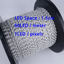 Luces LED WS2811/2812 5V RGBIC | 3PIN cable negro direccionable