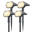 Luces solares 92 LED 2 en 1 | IP67 impermeable para jardín