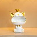 Gato de la Suerte con Corona y Portallaves – Adorno Decorativo para el Hogar