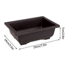 Maceta rectangular imitación arcilla púrpura | Bonsái + suculentas
