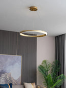 Candelabro de anillo italiano | Lámpara minimalista de lujo