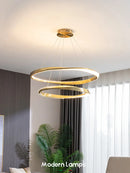Candelabro de anillo italiano | Lámpara minimalista de lujo