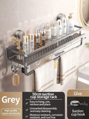 Estante de Baño con Ventosa Sin Taladro de Aluminio Organizador