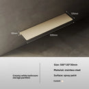Estante de Baño Acero Inoxidable 304 Blanco Montaje en Pared