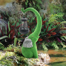 Estatua elefante solar LED | Resina para jardín | Luz cálida