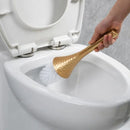 Escobilla de Baño Dorada Premium con Base y Mango Largo