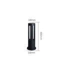 Lámpara de césped LED 7W  IP65 acero inoxidable para jardín