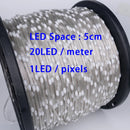 Luces LED WS2811/2812 5V RGBIC | 3PIN cable negro direccionable