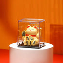Gato de la suerte solar que saluda | Adorno maneki-neko para oficina