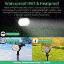 Luces solares 92 LED 2 en 1 | IP67 impermeable para jardín