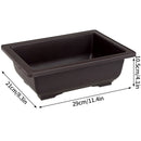 Maceta rectangular imitación arcilla púrpura | Bonsái + suculentas