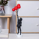 Banksy lanzador de flores | Figura de resina para interior
