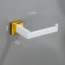 Juego de Accesorios de Baño Oro Blanco Acero Inoxidable 304
