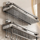 Estante de Baño con Ventosa Sin Taladro de Aluminio Organizador