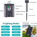 Guirnalda Luces Solares LED Impermeables 8 Modos para Jardín