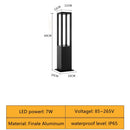 Lámpara LED cuadrada 7W | Aluminio impermeable para jardín
