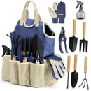 Set jardinería 9 piezas | Pala, empujador, guantes y tijeras regalo