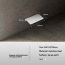 Estante de Baño Acero Inoxidable 304 Blanco Montaje en Pared