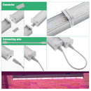 Tubo LED espectro completo 4000K/púrpura