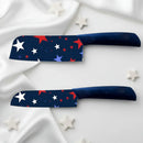Star Printed Ceramic Kitchen Knife Set Dishwasher Safe Sharp Durable